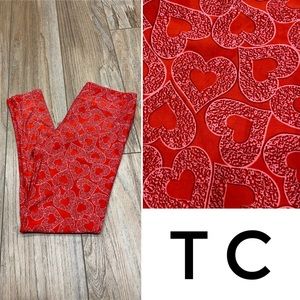 LuLaRoe TC Heart Leggings